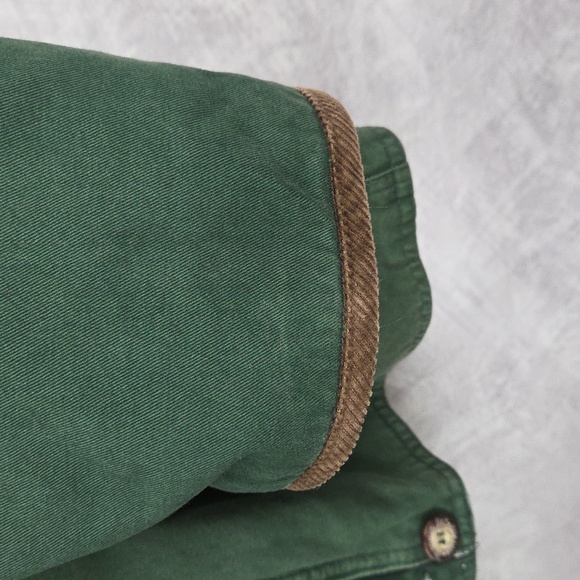 St. John's Bay Reversible Barn Jacket Green Plaid Corduroy Collar ?Medium? - Picture 10 of 12
